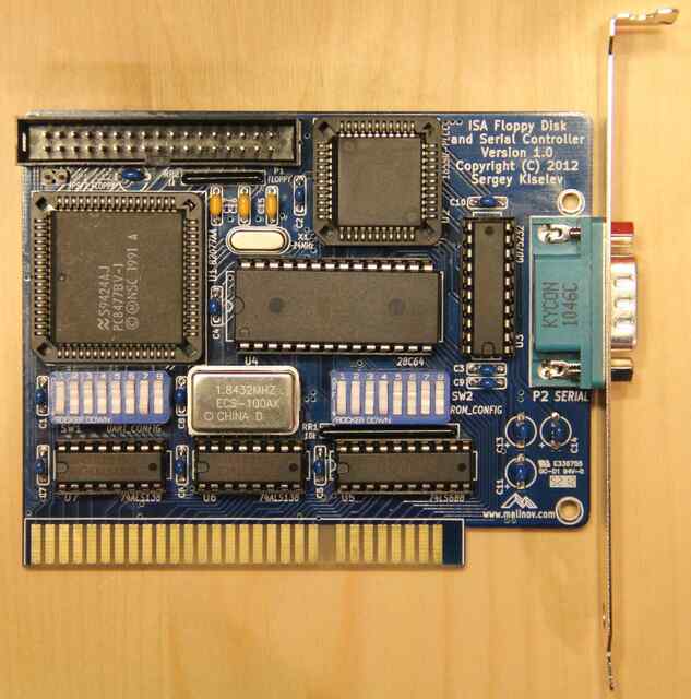 The ISA FDC and Serial Board